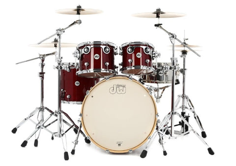 DW 4PC Design Series Drum Kit Cherry Satin 10 12 16 22