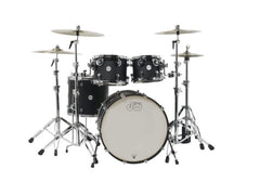 DW Design Series Black Satin 4PC Shell Pack 10 12 16 22BD DDLM2214BL