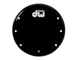 DW 20" Bass Drum Resonant Head Gloss Black Vented