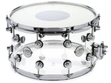 DW 8" x 14" Design Series Snare Drum Clear Acrylic