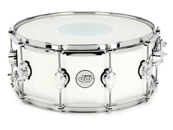 DW 6" x 14" Design Series Snare Drum Gloss White