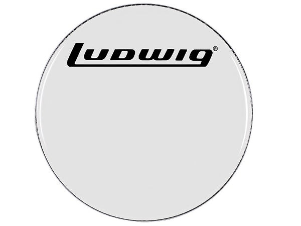 Ludwig 26" Smooth White Drum Head w/ Block Logo