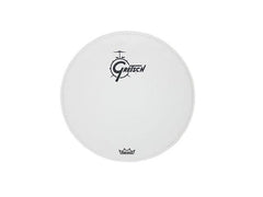 Tête de résonance pour grosse caisse Gretsch 22" avec logo central blanc