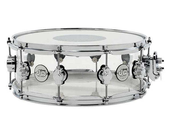 DW Design Series 5.5x14 Snare Clear Acrylic