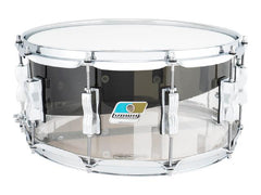 Ludwig 6.5x14 Vistalite 50th Anniversary Snare Drum Clear Smoke