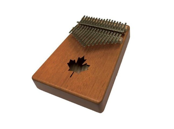 Beaver Creek 17 Note Kalimba Natural Finish w/ Maple Leaf Sound Hole