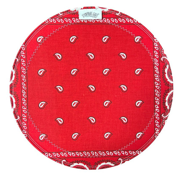 Roots 16" Solid Red Bandana
