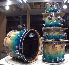 DW Collector's Series Maple Mahogany Exotic 5pc Shell Pack 10 12 14S 16F 22