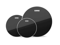 Evans Black Chrome Rock Tom Pack 10 12 16