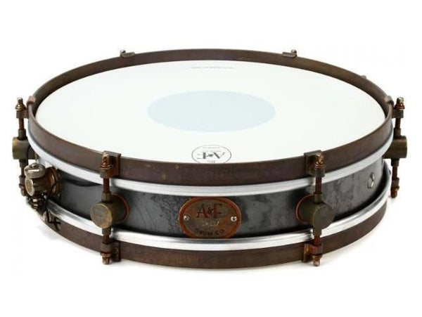 A&F Rude Boy Raw Steel Snare Drum 3X12