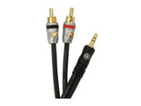 Planet Waves Dual RCA to Stereo Mini Cable 5'