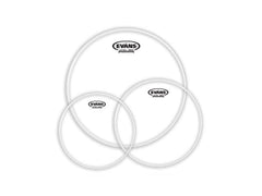 Pack tom standard Evans G12 transparent 12 13 16